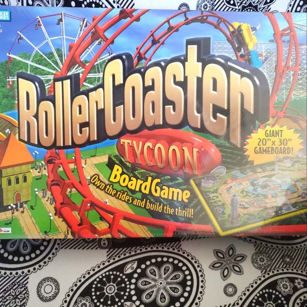Roller Coaster Tycoon Board Game Edition Hasbro New Vintage
